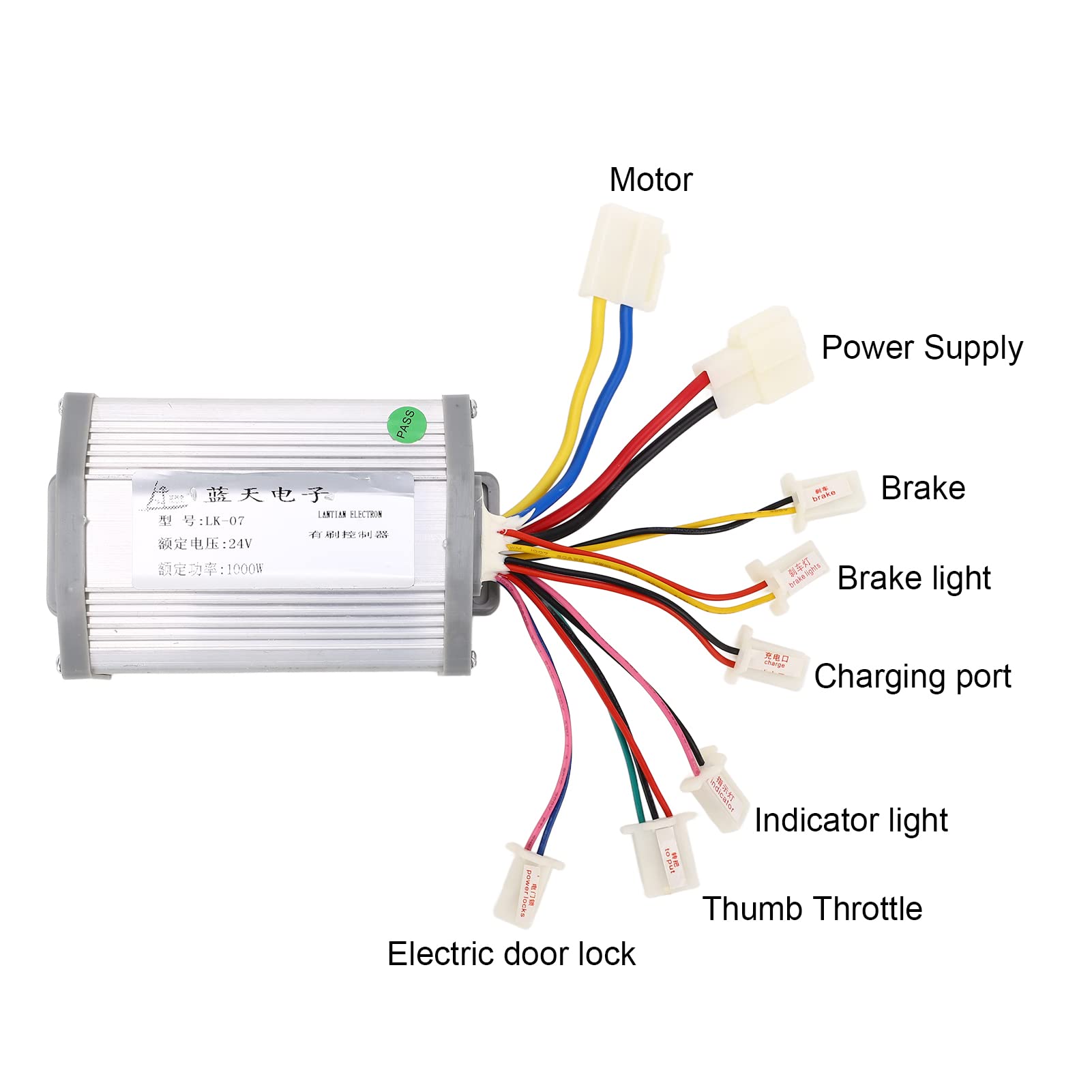 Regolatore di velocità del motore DC 6-60V PWM regolazione continua