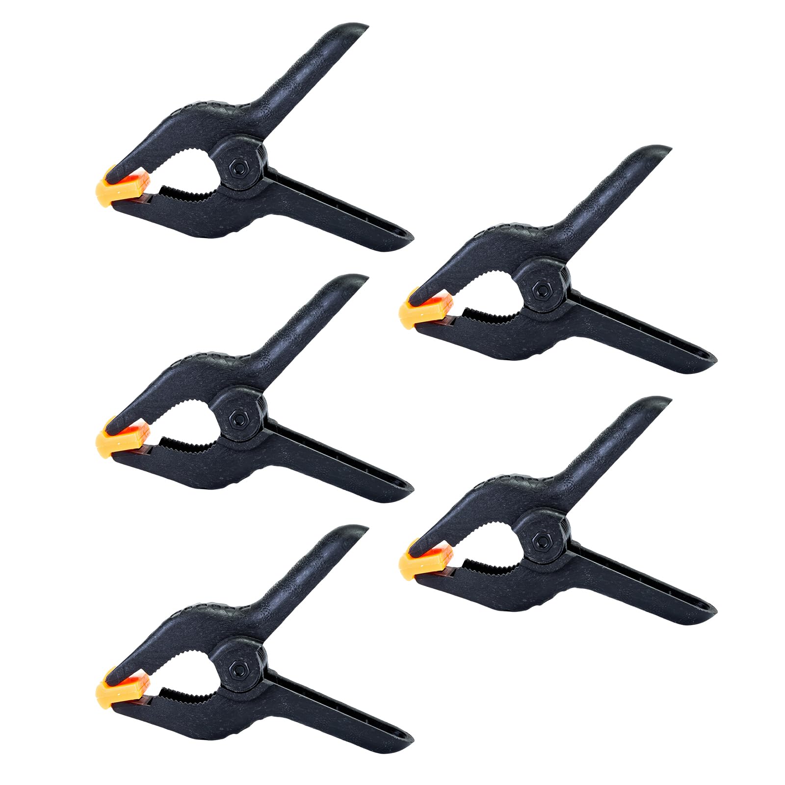 5pcs Black Clamps for Photography Backdrops and Art Projects Ergonomic Designing a Type Clip Comfortable Grip Woodworking Tool