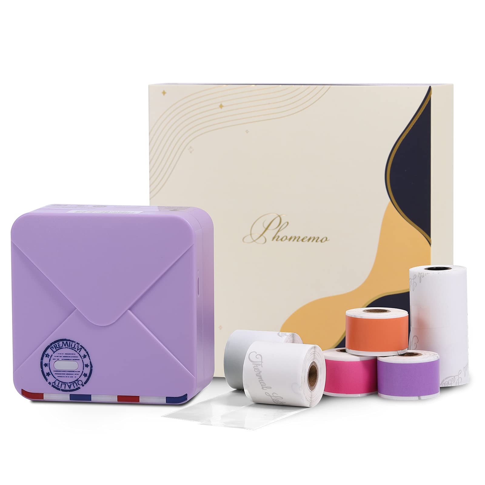 Phomemo Pocket Printer- 300dpi Bluetooth Inkless Mini Phone Printer- Note Printer for DIY Creation, 