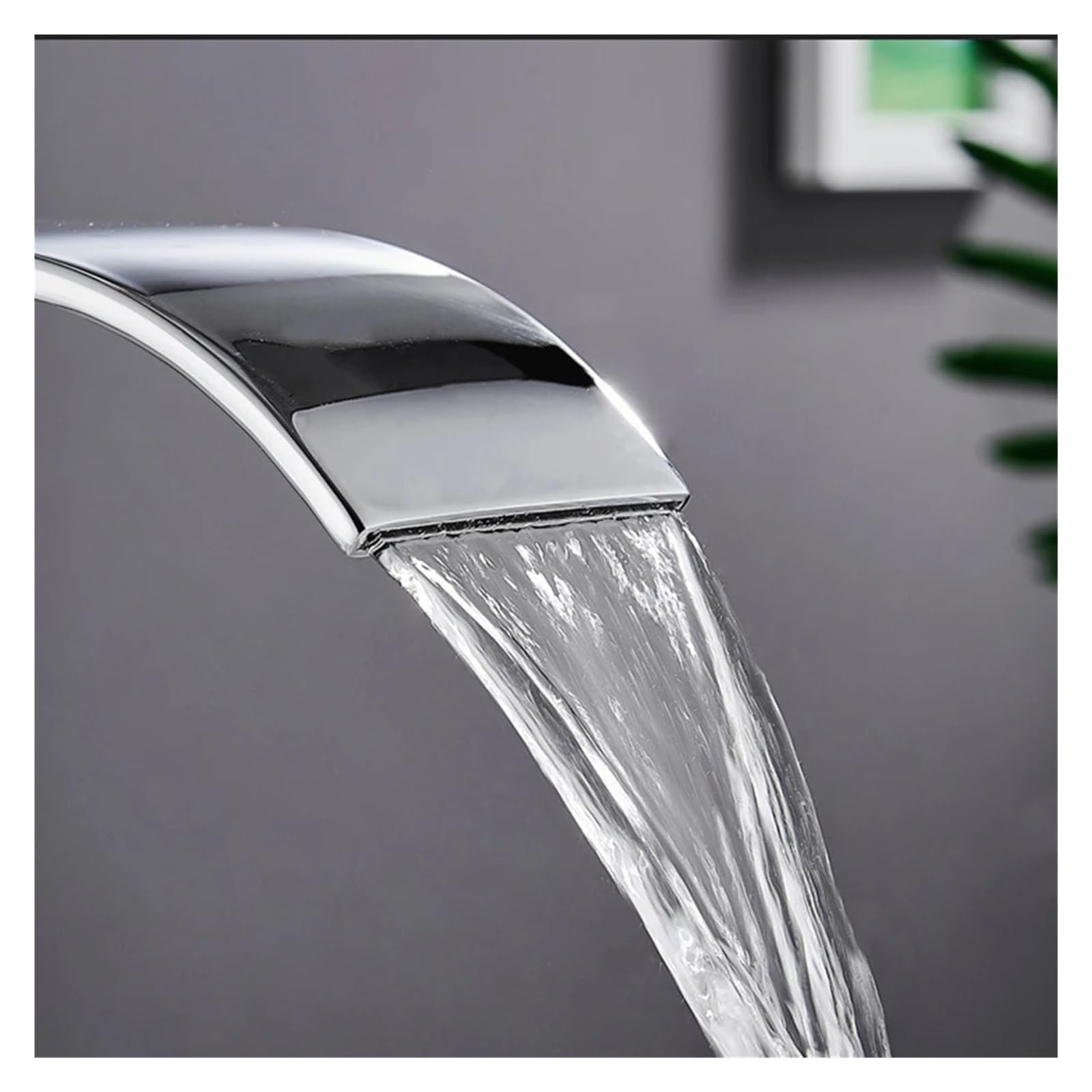Grifo de Cocina Flexible de diseño Cuadrado Codo con Acabado Espejo, de Acero Inoxidable, con caño Ancho, Mezclador de Agua fría y Caliente, Elegante Grifo para Fregadero y baño.