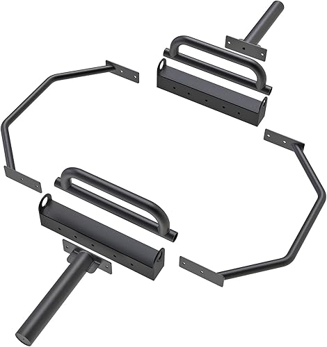 Miniatura 3 de Kipika Barra de trampa olímpica, barra hexagonal, barra de encogimiento, barra de peso muerto con asas plegables, barra de agarre múltiple, barra