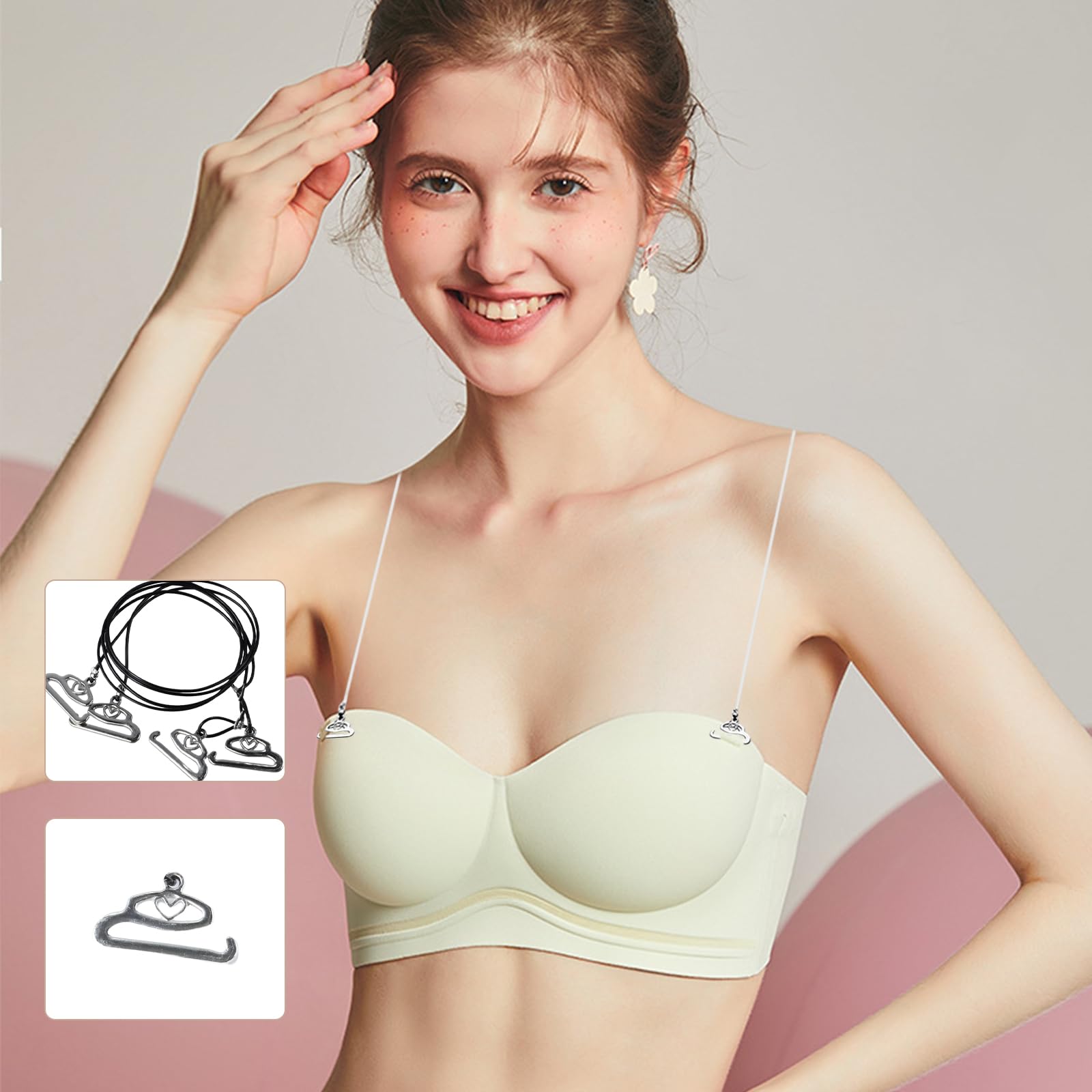 10 correas de sujetador, 6 sujetadores transparentes para mujer, 8 hebillas antideslizantes, diseño ajustable, adecuado para el uso diario, vestidos de novia, vestidos de noche, adecuados para