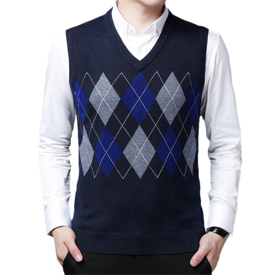 Chaleco sin mangas con cuello en V para hombre