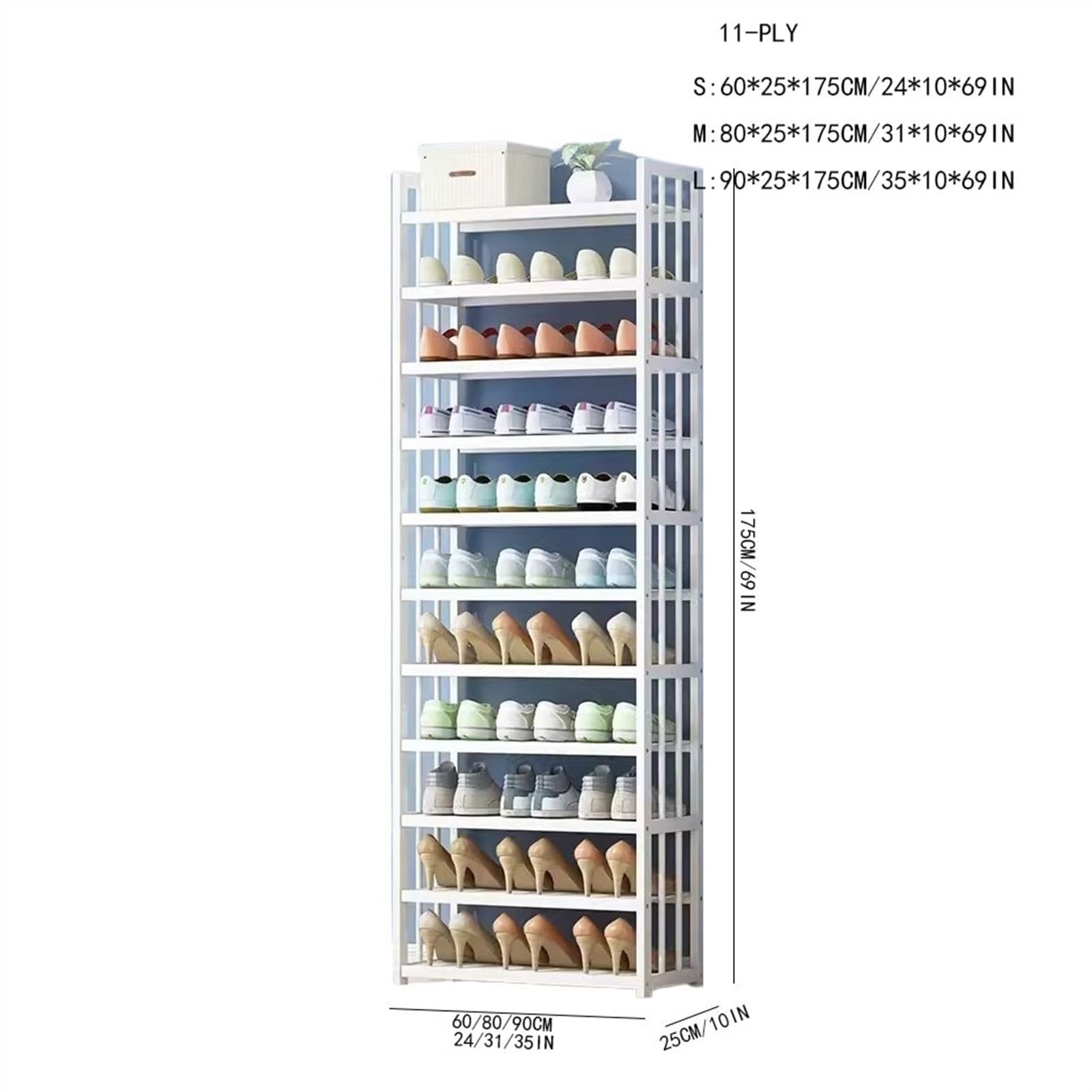 Gabinete de almacenamiento de zapatos Almacenamiento simple a prueba de polvo Entrada del dormitorio Almacenamiento de puerta Gabinete de zapatos para el hogar Organizador de zapatos independi