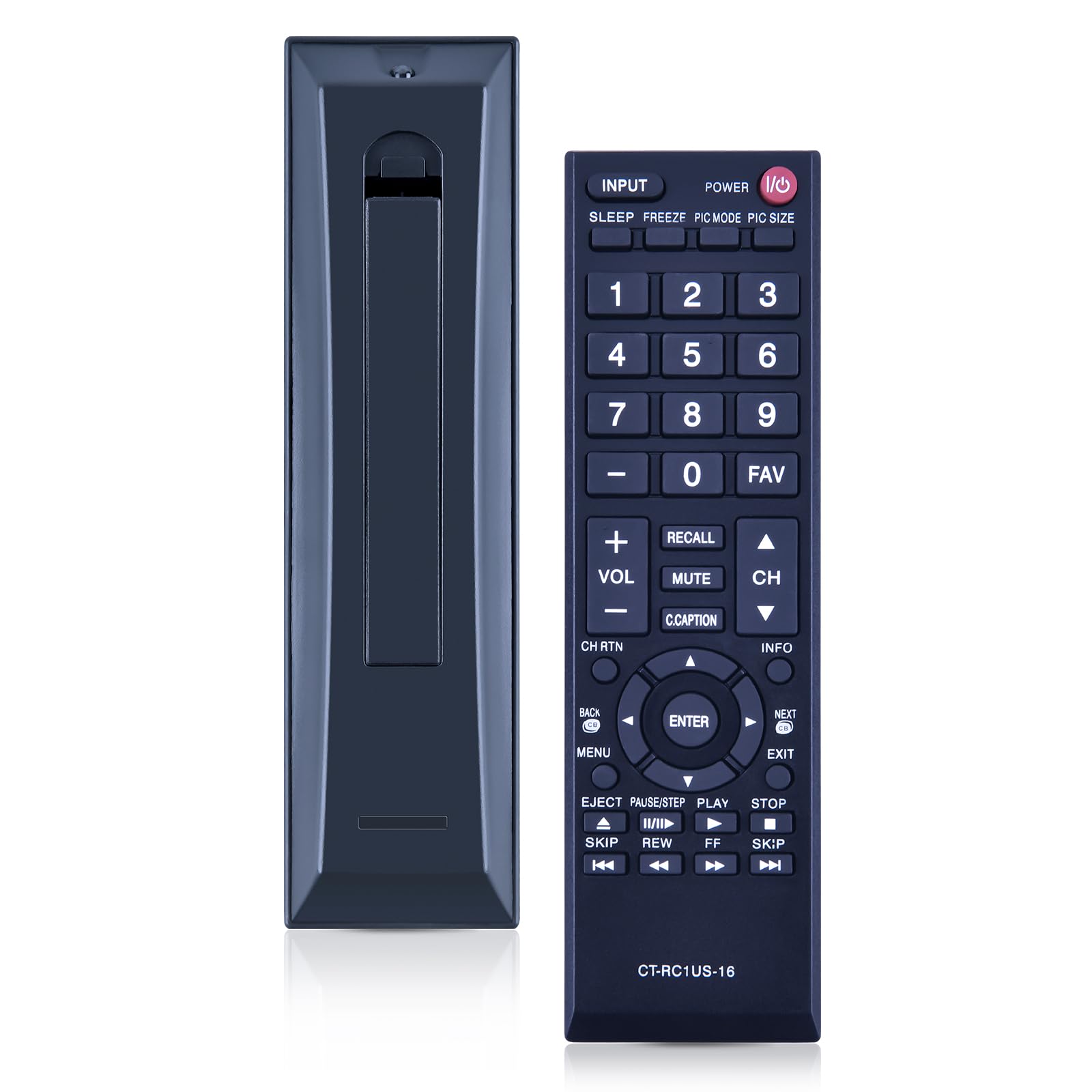 New CT-RC1US-16 Remote Control Replacement for Toshiba TV 28L110U 32L110U 32L220U 40L310U 43L310U 43L420U 49L310U 49L420U 55L310U 65L350U 19AV600