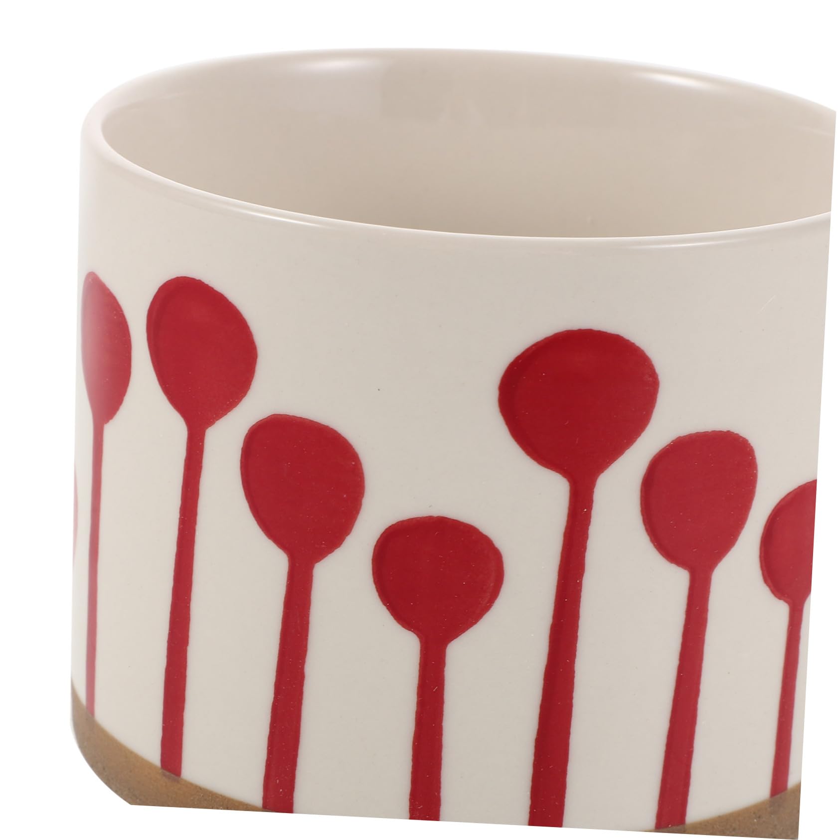 Handbemalte Keramik Kaffeetasse Robustes Design Mikrowellengeeignet mit Henkel Stilvoller Handgefertigter Keramikbecher mit Boho Charme für Zuhause und Küche
