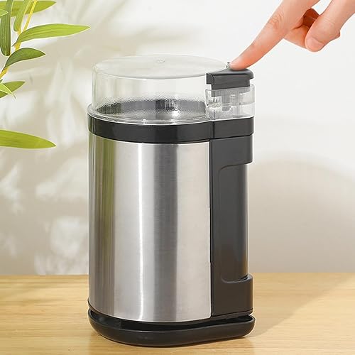 Miniatura 7 de Molinillo de café eléctrico  Máquina de molino pequeño tipo prensa, portátil para uso en el hogar, oficina, hotel, apartamento, café, estudio,