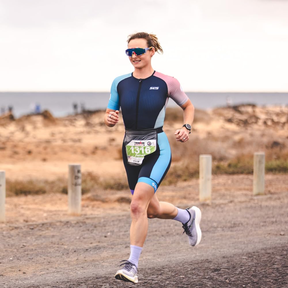 SLS3 Triathlonanzug Damen Elite Aero Ärmel Trisuit Frauen Tri Suit Schnelltrocknend Italienisches Sitzpolster