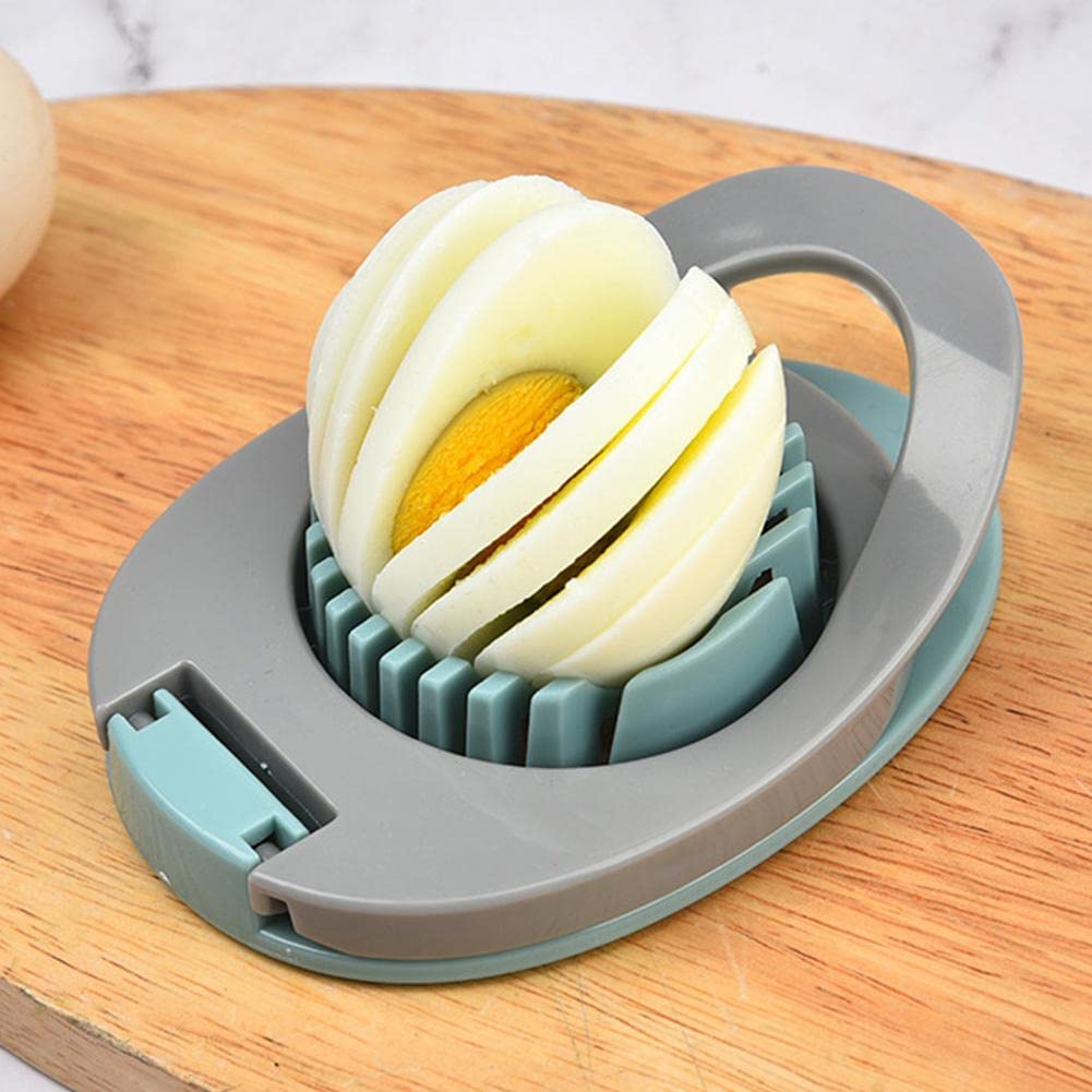 Affettatrice Multiuso Gialla In Acciaio Inox E ABS Per Uova Sode, Fragole, Funghi, Burro E Frutta Morbida