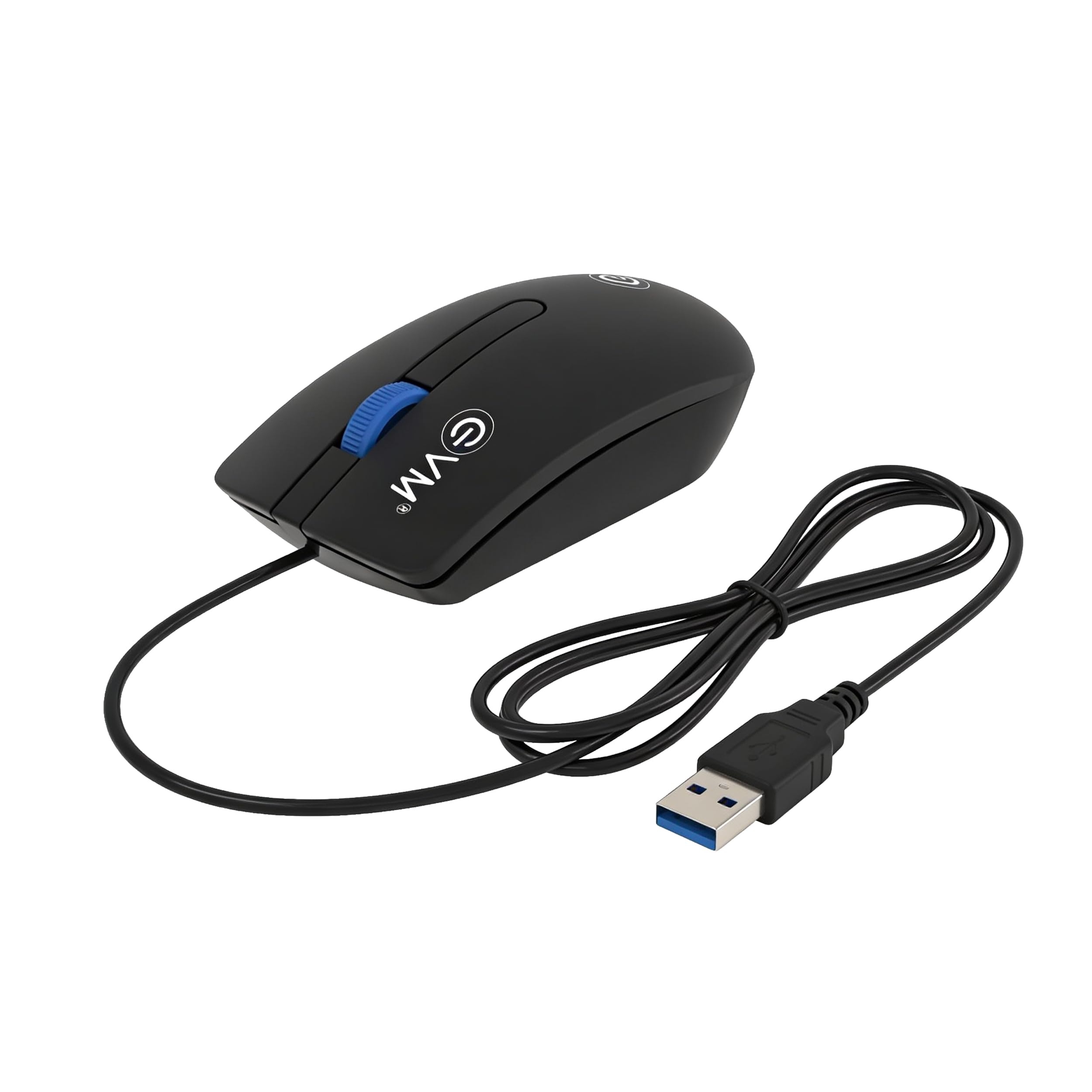 EVM Wired Mouse USB | 1000 DPI Optical Computer Mouse | Ergonomic Mouse for Laptop PC | Plug & Play | Smooth Cursor Control | Office & Home Use | 1 Year Warranty (EVM-M009-Black)-picture-30