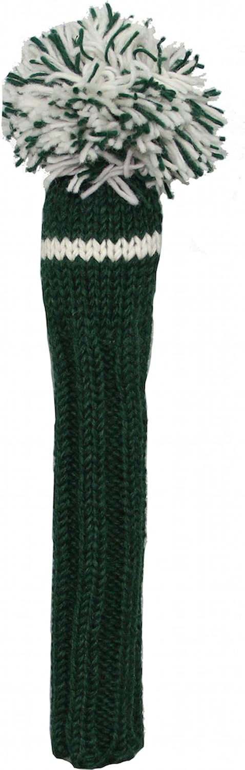 Sunfish Knit Wool Hybrid Golf Headcover Green and White