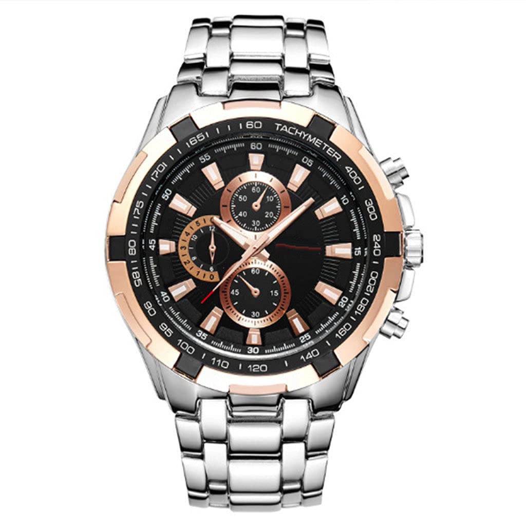 SGU Orologio Da Uomo Al Quarzo – Cronografo Business Con Quadrante Blu E Luce Notturna – Regalo Elegante - 2