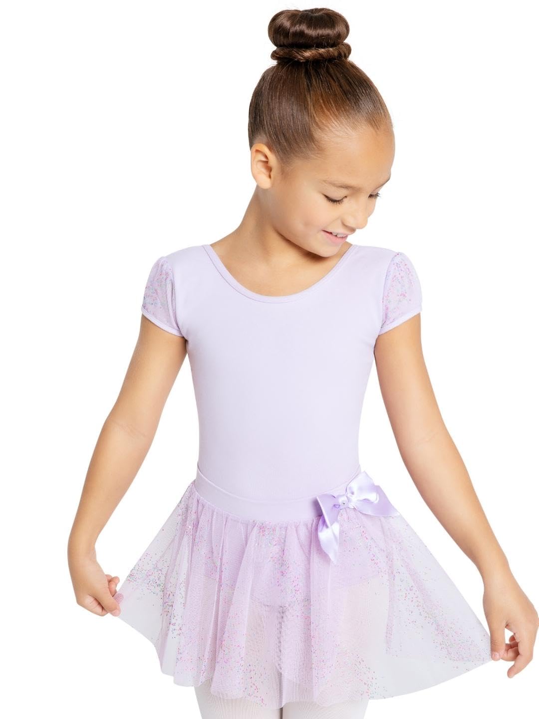 Falda de meter Capezio de gasa con purpurina para danza infantil 6
