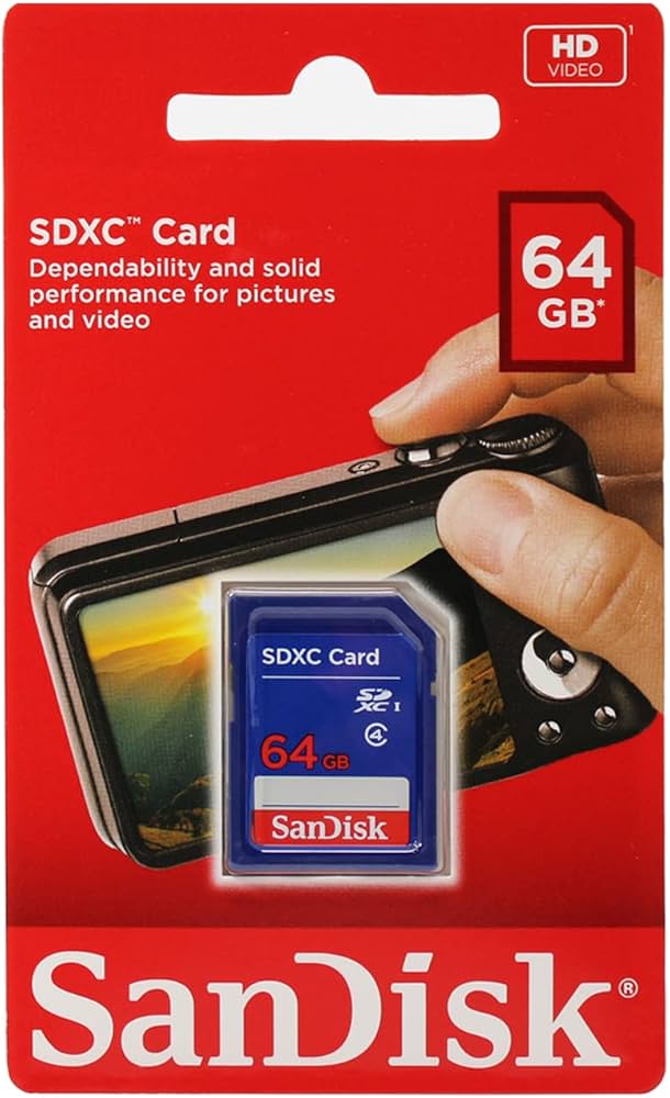 Amazon.com: SanDisk 64GB Class 4 SDXC Flash Memory Card- SDSDB