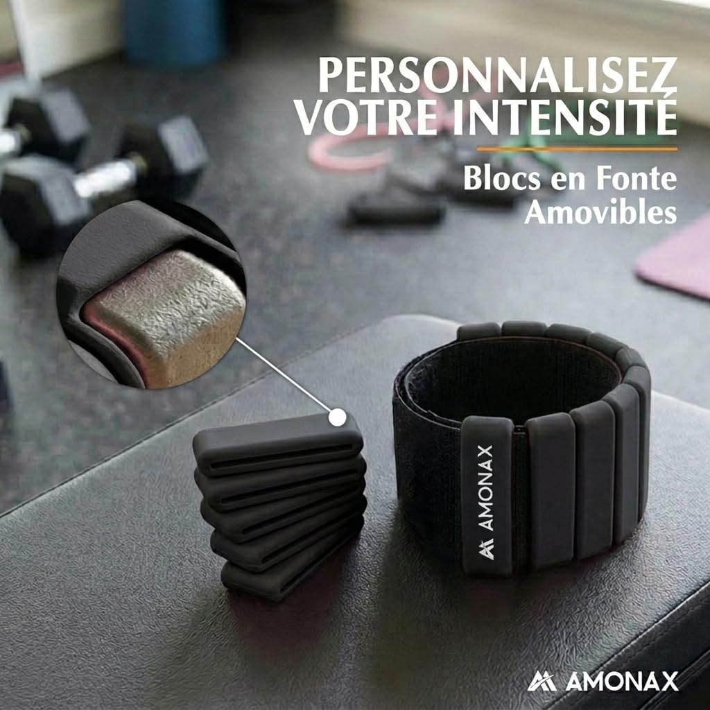 Amonax Ensemble De Poids Cheville, Fitness Poids Poignet Pour Femmes Et Hommes, Paire De 0,5kg/1kg Pour Leste Musculation, Poids Pilates Poids De Natation, Leste Cheville Pour Le Yoga, La Danse