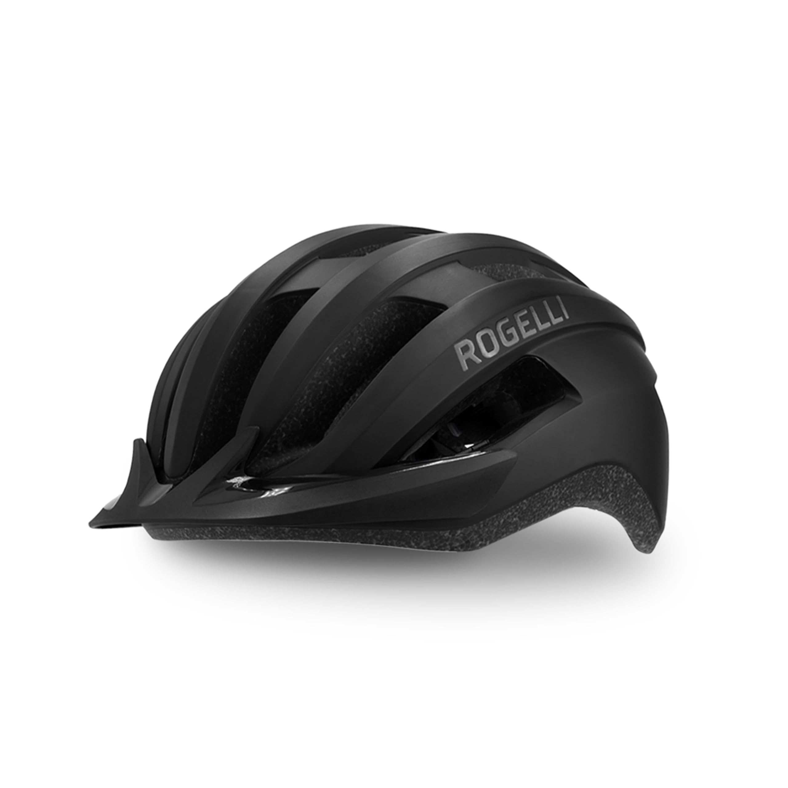 Rogelli Ferox II Fahrradhelm Unisex - Rennrad Helm, MTB Helm, Allround-Fahrradhelm - Schwarz - Größe L-XL