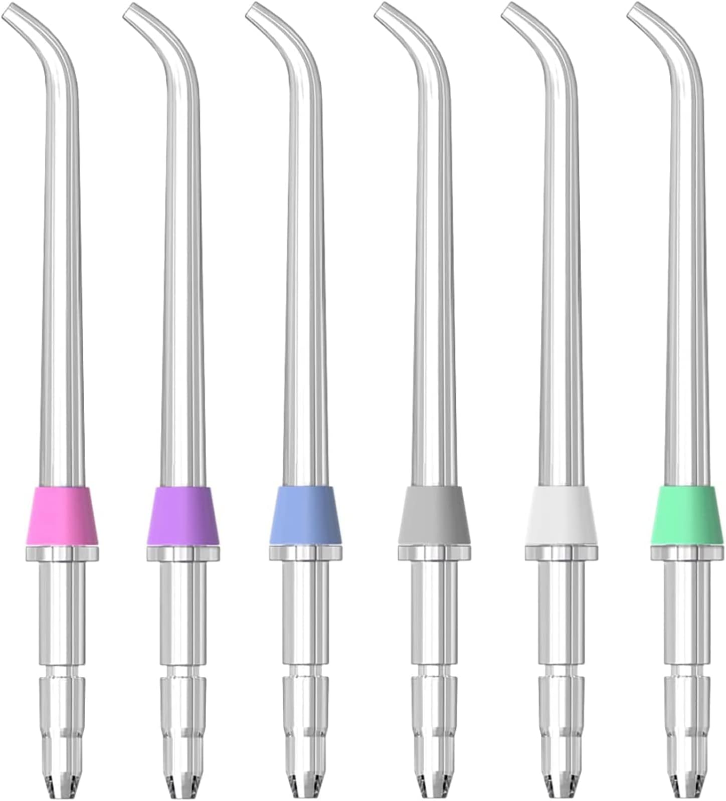 NALACAL Replacement Classic Jet Tips Compatible With Waterpik Water Flossers and Other Brand Oral Irrigators, Flosser Refill Replacement Heads, Classic Jet Nozzle Accessories (6-Pack)