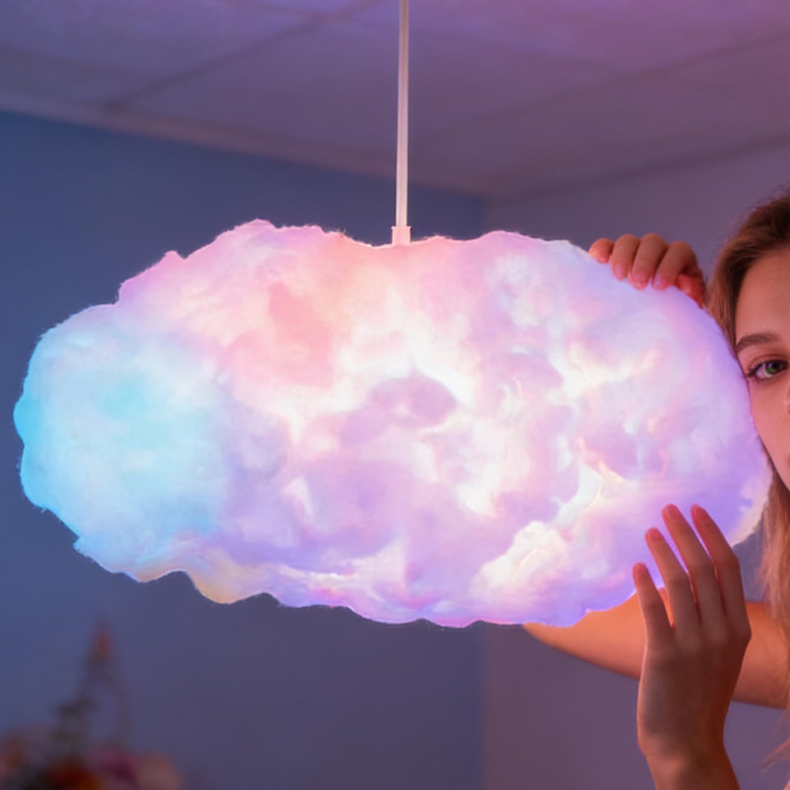 Générique Lampada Intelligente Dinamica con Telecomando | Lampade LED s Soffitto Con Funzione Musica Decorazione Interna Soggiorno Camera