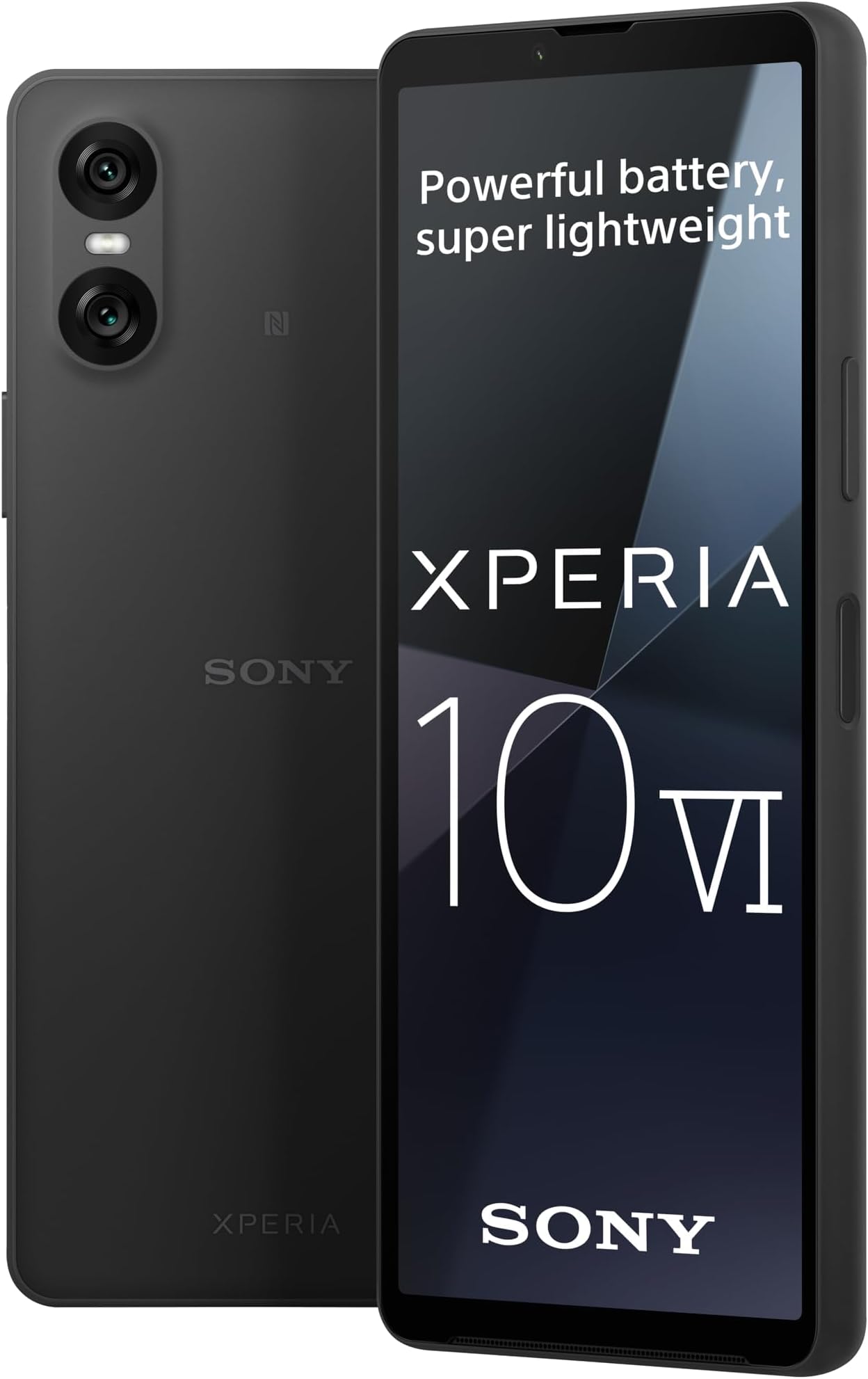 Sony Xperia 10 VI - 6.1 Inch 21:9 Wide OLED - Three optical focal lengths - Lightweight - Android 14 - SIM free - 128GB storage - IP65/68 rating - Dual SIM hybrid 1-36 months warranty - Black