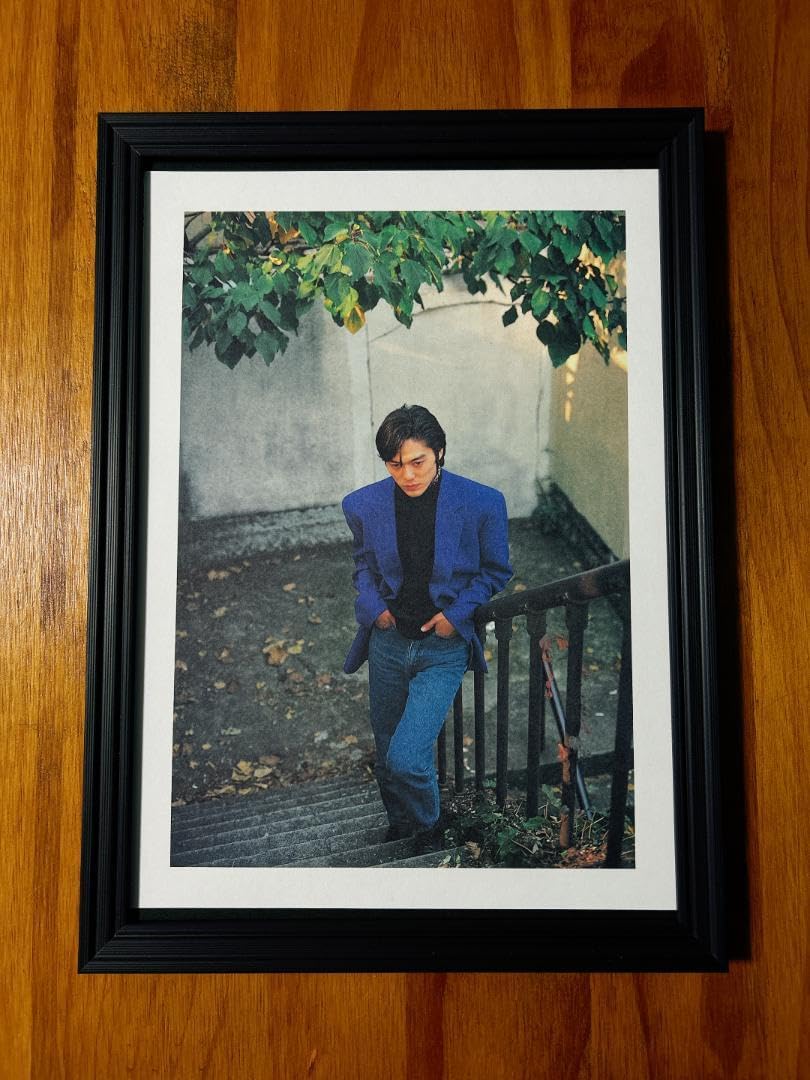 Amazon.co.jp: 83 額装尾崎豊 YUTAKA OZAKI ポスター風 A4サイズ 額 