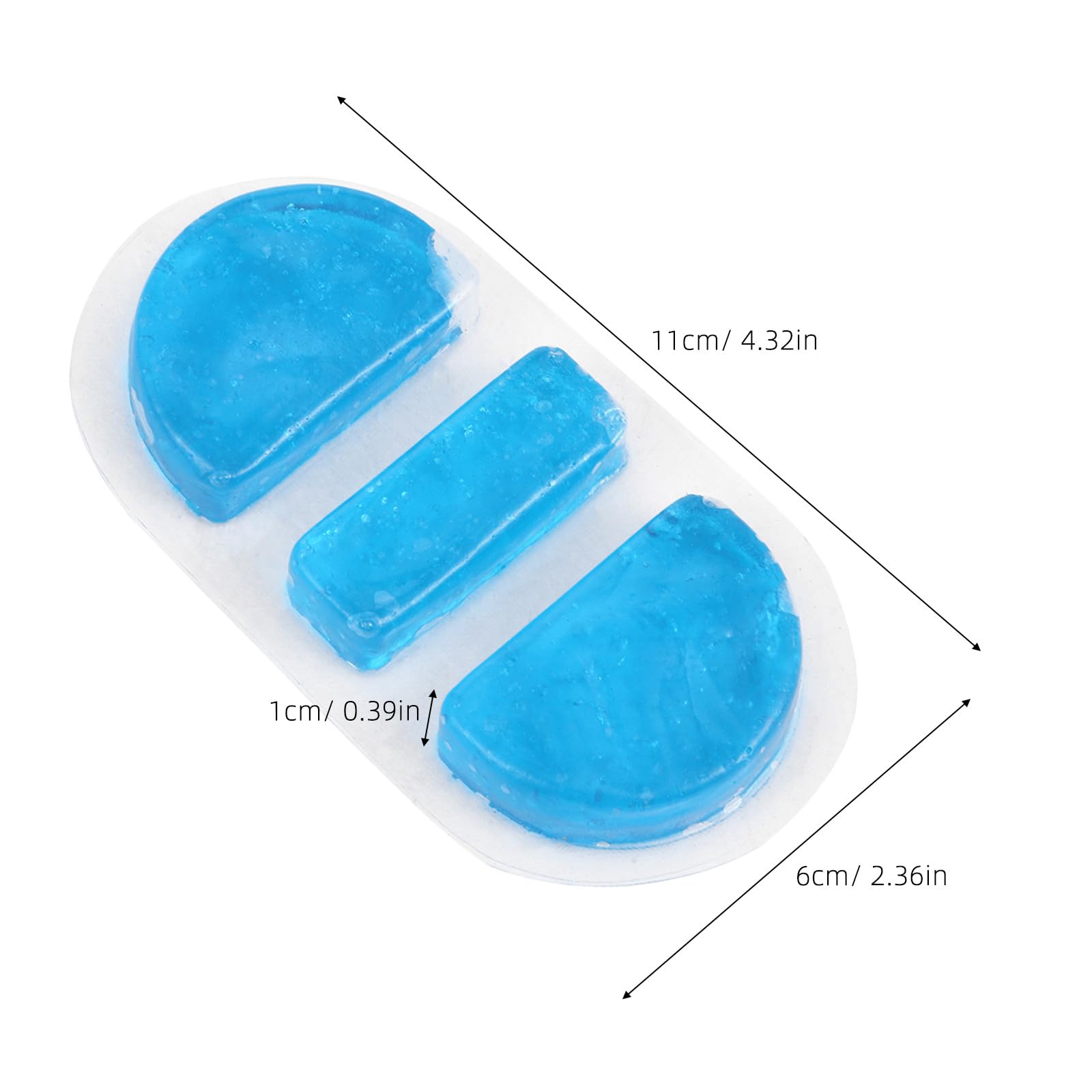 Healeved Impacco di Ghiaccio Freddo per Epistassi 3 Pezzi, Borsa del Ghiaccio in Pvc per Terapia Fredda Naso e Ponte Nasale, Uso Domestico in Emergenza