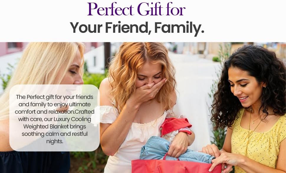 Weighted Blanket for Adults (20 lbs, 60”x80”,Purple)Queen Size. 100% 300TC Viscose, Derived from Bamboo-Premium 7 Layer Cooling Weighted Blankets. Breathable Blanket with travel bag & Machine Washable - Image 9