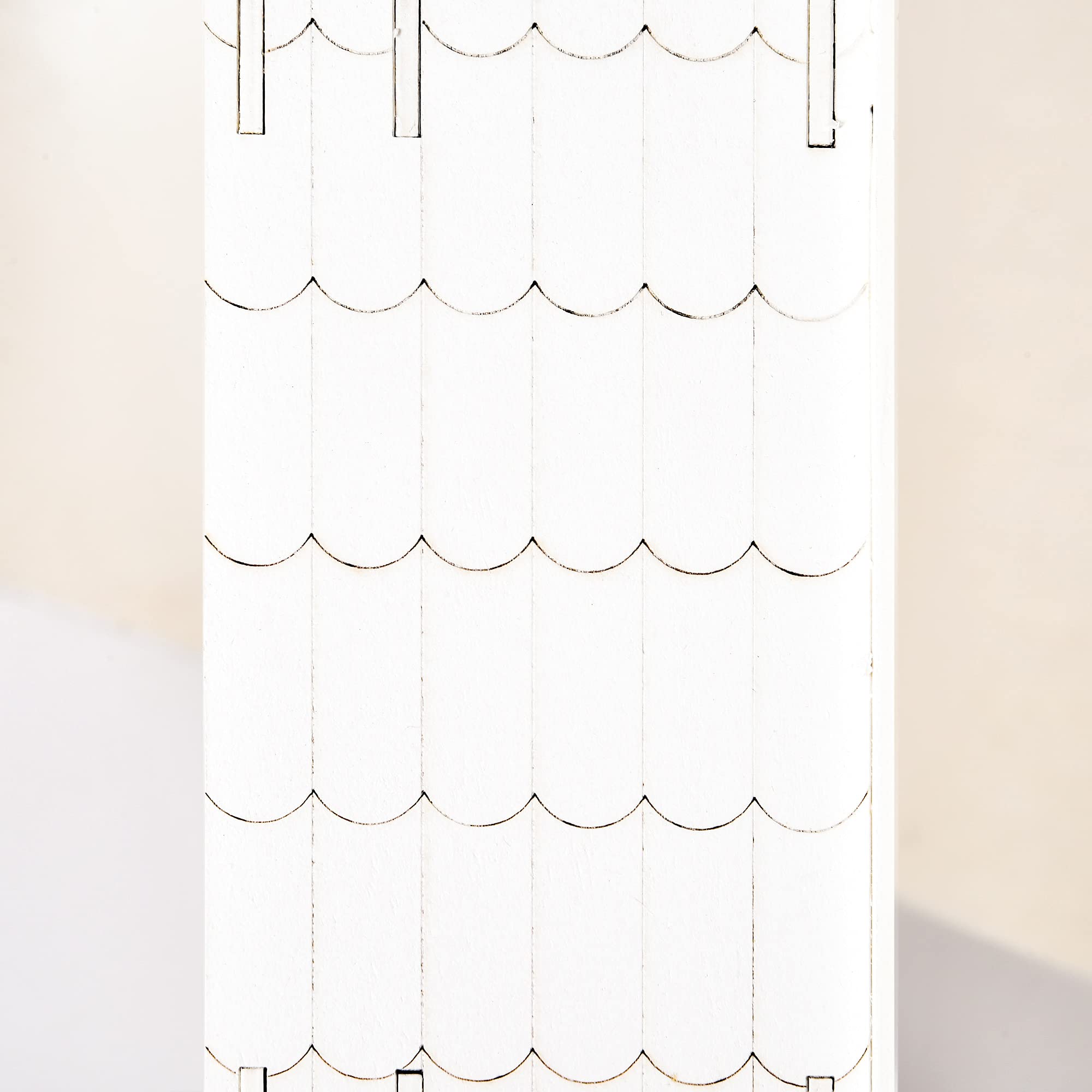 HOMCOM Calendario de Adviento Navidad 24 Cajones Luces LED Decoración Navideña Casita 39x9x42 cm Blanco