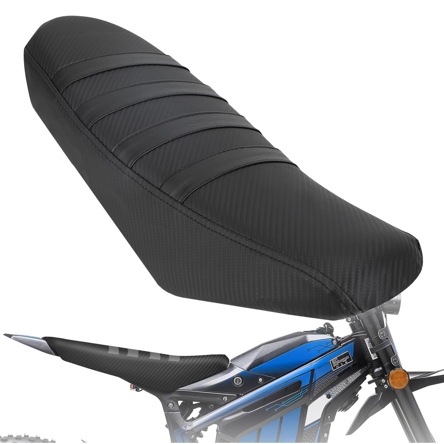 BIUGERCN Motorradsitzbezug Dirt Bike Sitzkissen für Talaria Sting MX3 MX4 Schwarz