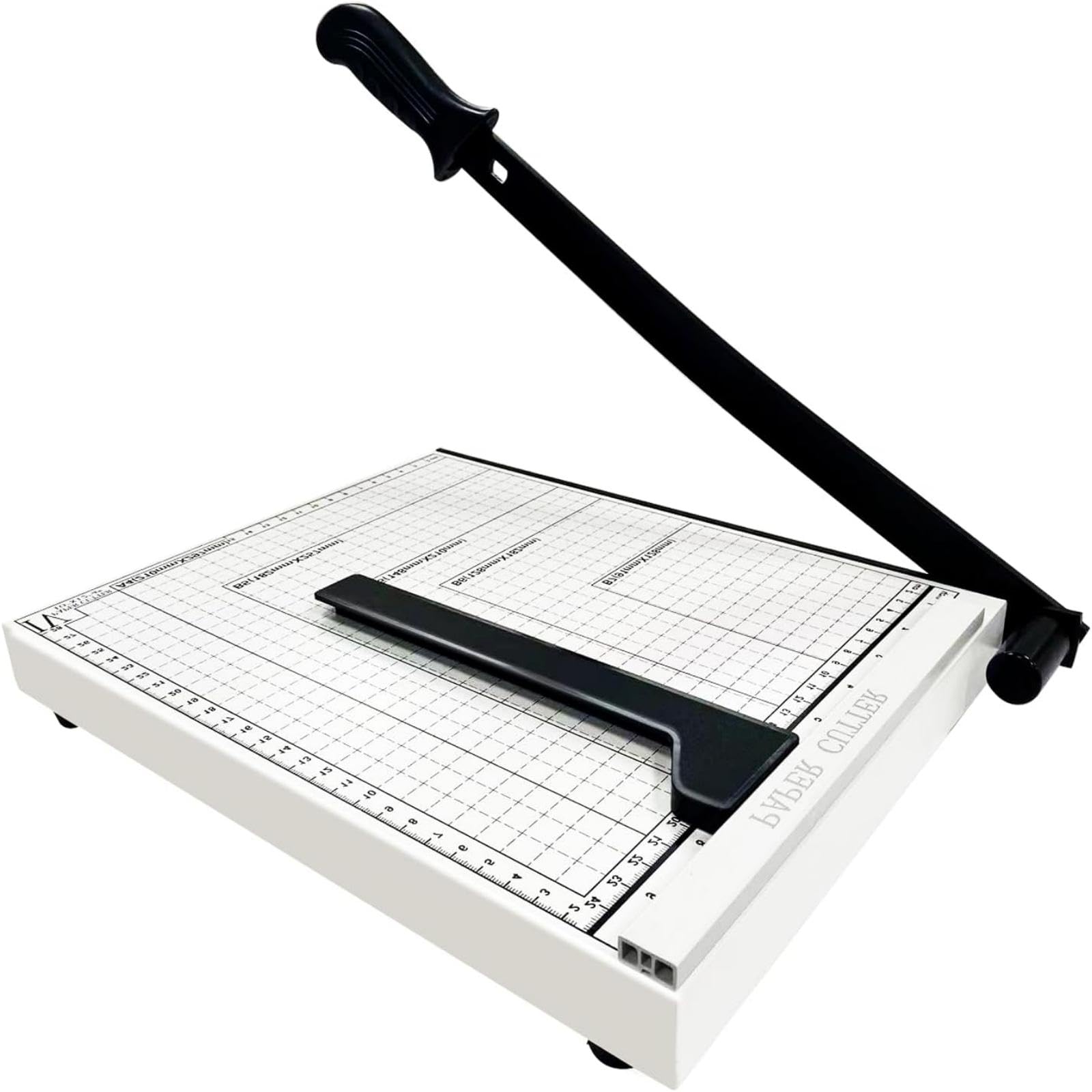 Photo 1 of 12" Guillotine Paper Cutter,Paper Cutter for Cardstock Heavy Duty 12 inch,Cut Cleanly and Quickly,12" Cut Length,10 Sheet Capacity.Paper Trimmer for Classroom,Cardstock, Art Projects,and Office Use.