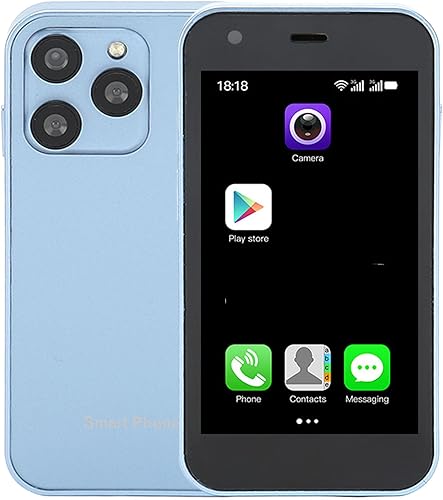 Acogedor Mini teléfono inteligente 3G, 3.0 pulgadas SOYES XS15 Mini Smartphone con cámara HD, Quad Core, Dual Sim, WiFi, lindo teléfono inteligente,