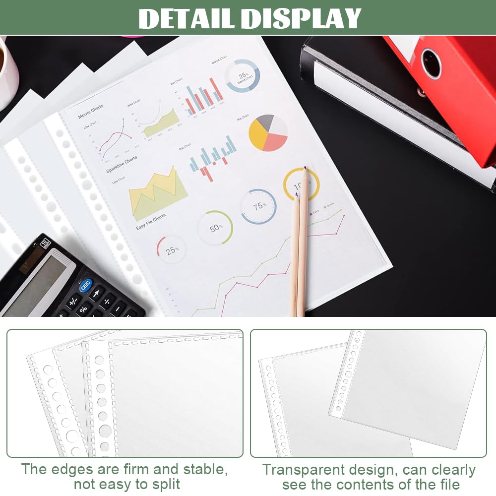 Feuilles Perforées A5 200 Pochettes Plastique A5 Transparentes Perforées - Protection Étanche Pour Documents, Classeurs 20 Trous Pochette Plastique A5 Feuilles Perforées A5 200 Pochettes Plastique A5 Transparentes Perforées - Protection Étanche Pour Documents, Classeurs 20 Trous Pochette Plastique A5