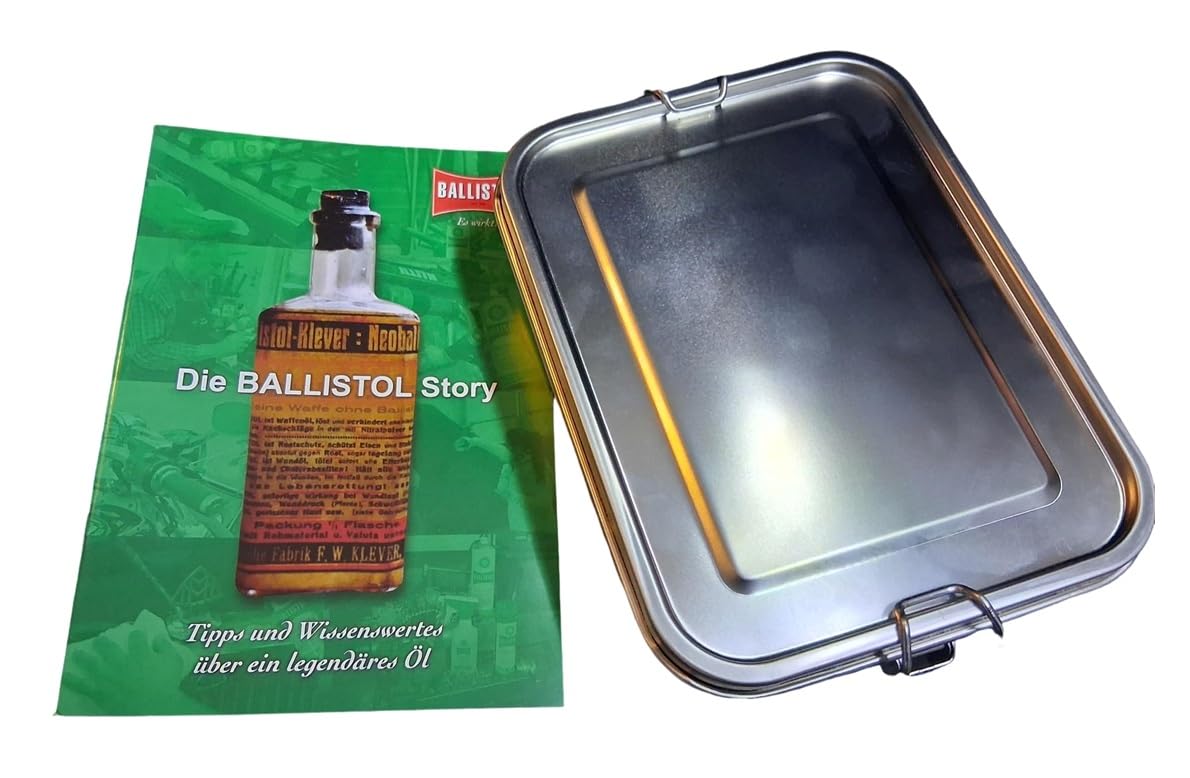 Nostalgieflasche – Öl-Geschenkset in Edelstahl-Brotdose