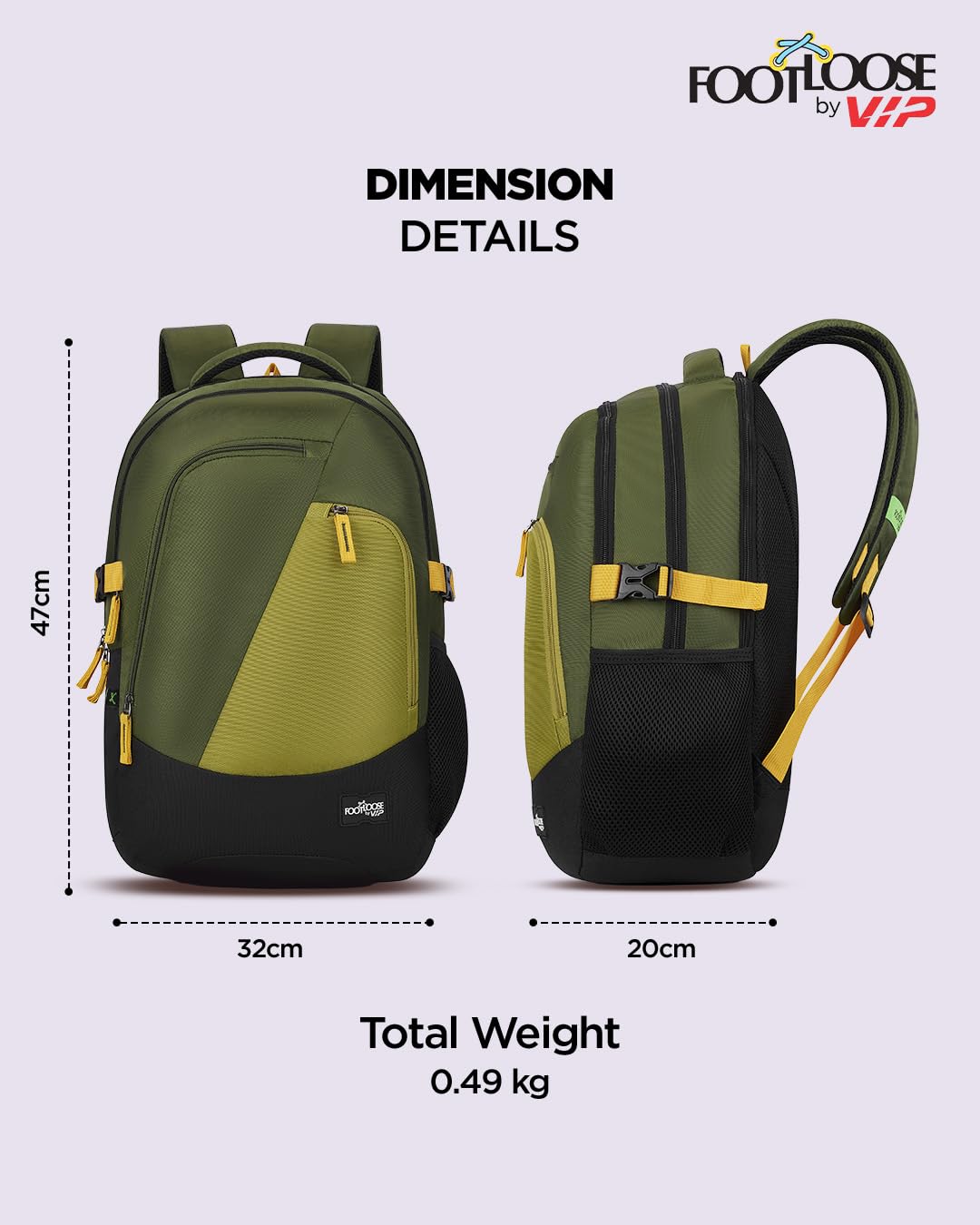 FOOTLOOSE Laptop Backpack - 32L Green -7
