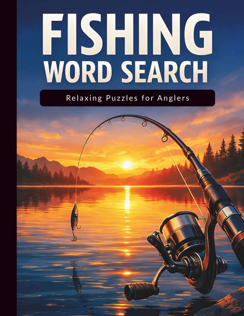 Fishing Word Search: Large Print Puzzles for Anglers and Outdoorsmen | Brain Games for Adults and Seniors | Stress-Relieving Gift for Fishing Lovers