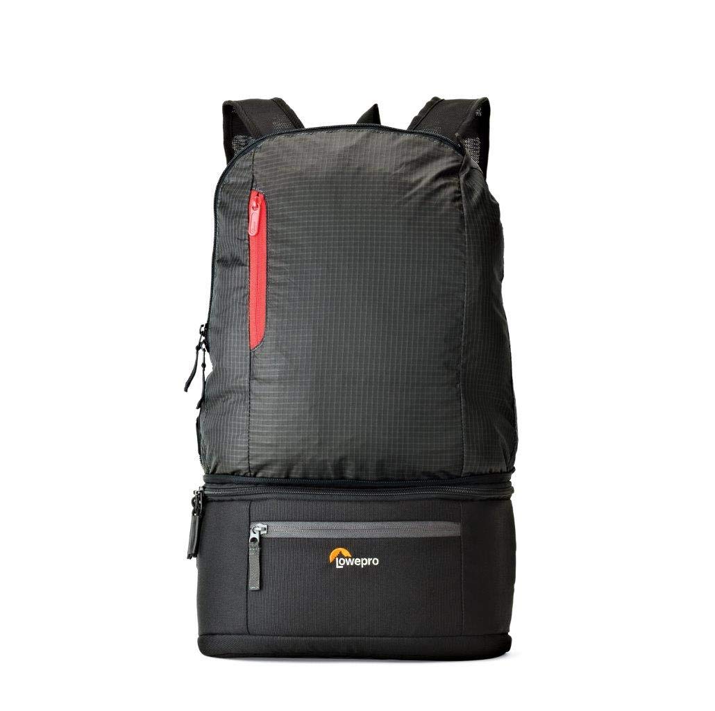 Lowepro LP37021-PWW Passport Duo Camera Backpack for Mirrorless Camera or Compact DSLR with 2-3 Lenses and expands from Waist Bag to a Backpack - Black (Passport Duo)-image-11