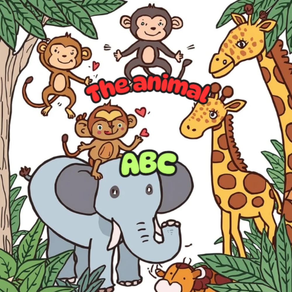 Animal ABC colouring book