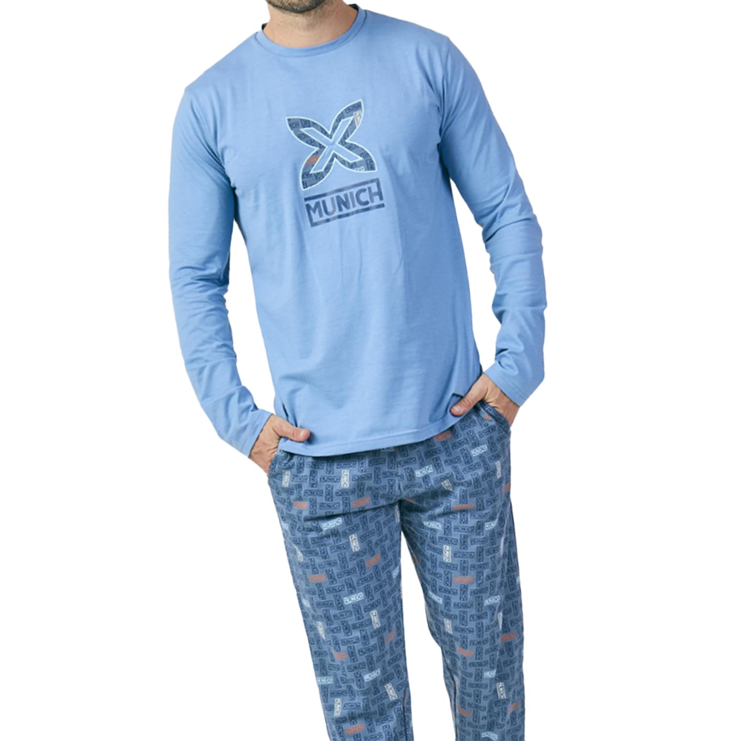 Munich Pijama Manga Larga MU16 para Hombre