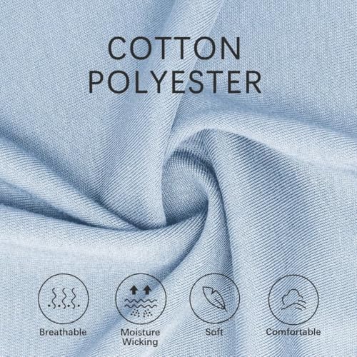 Image of Men's Business Long and Short Sleeve Polo Shirts Mercerized Cotton Blend Casual Stylish Collared Shirts