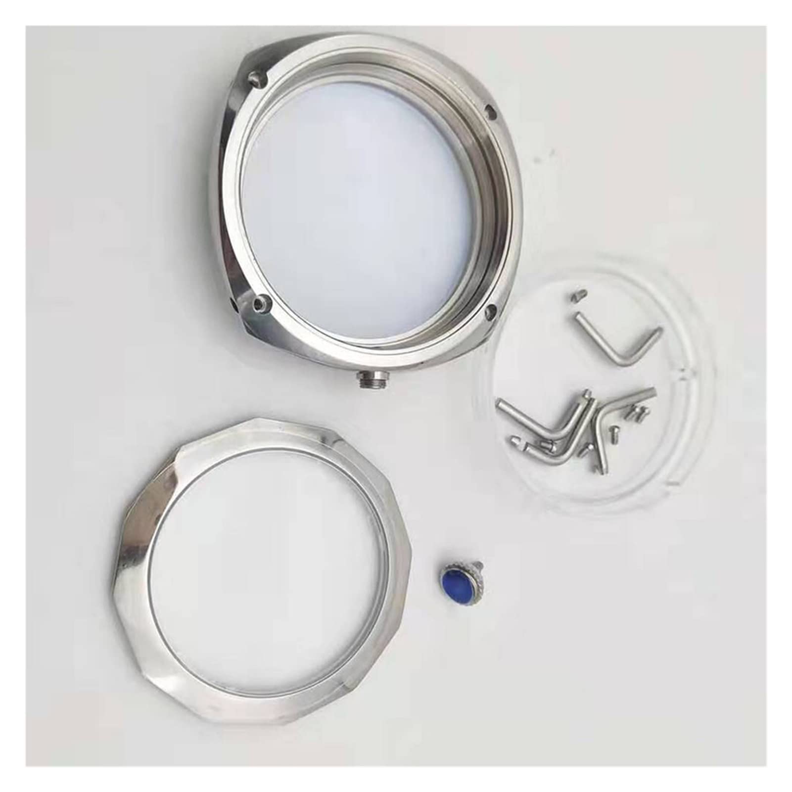 Shell Orologio In Acciaio Inox Da 45mm For ST36. Custodia For