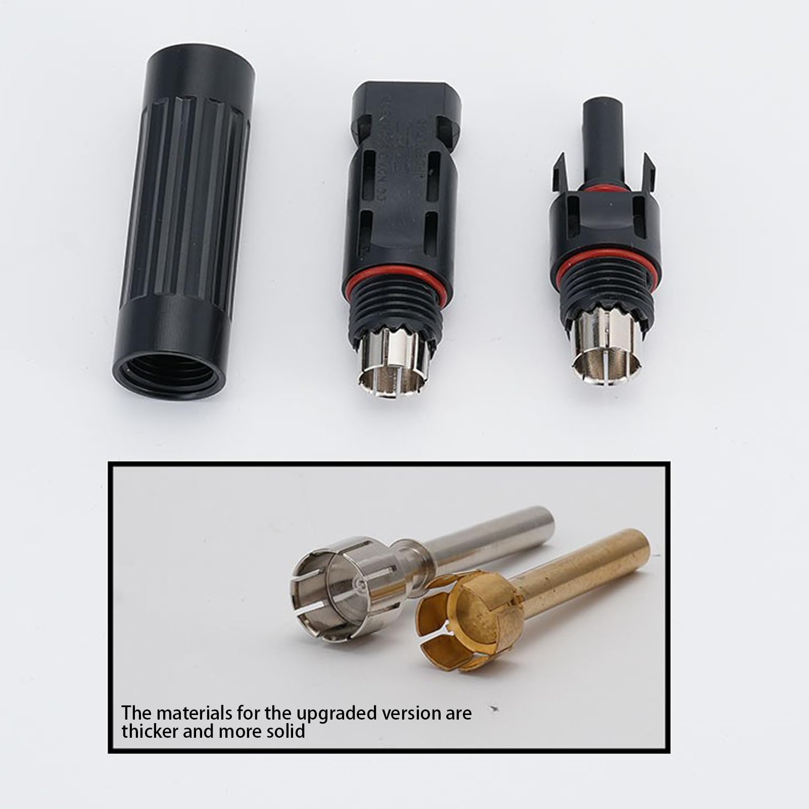 4 portafusibles solares de 15 A – Portafusibles en línea IP67 impermeable con fusible MC4, conector macho y hembra adecuado para panel solar, controlador e inversor en sistema fotovoltaico CC 1000 V