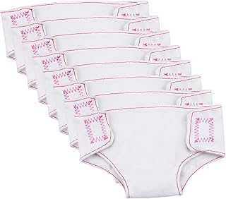 HONMEET 8 Peças Roupa Íntima Para Boneca Fralda De Banheiro Para Boneca De 18 Polegadas Fraldas Para Boneca Acessórios Para Bonecas Fralda De Boneca Pequena Mini Bonecas Calcinha