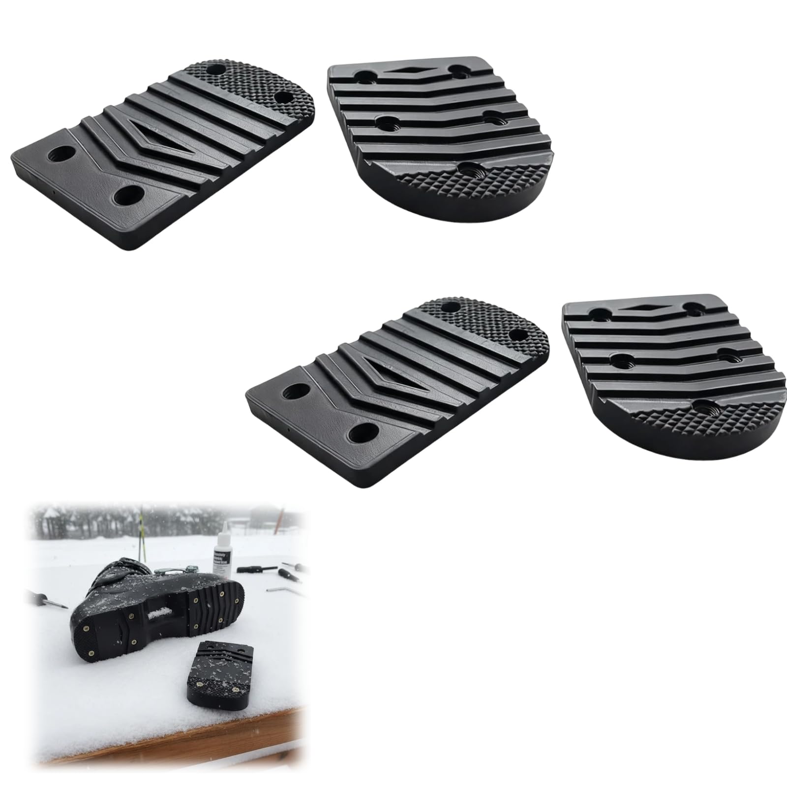Amazon.com : 2PCS Ski Boot Heel and Toe Plates for Salomon Symbio