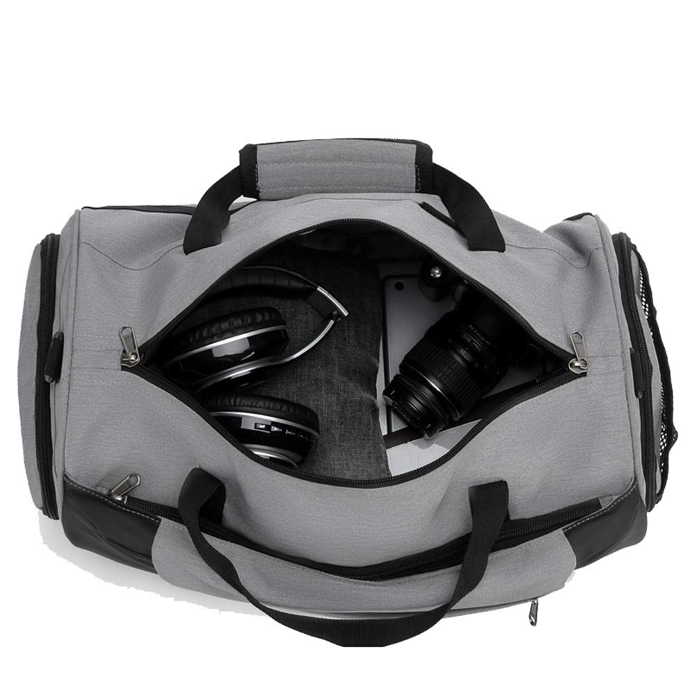 Tasche Persönlichkeit Sport-Sporttasche, Reisetasche mit Schuhfach für Männer und Frauen für Frauen und Männer Fitness (Farbe: Grau, Größe: 42 x 19 x 25 cm) (Schwarz 42 x 19 x 25 cm) (Blau 42 x 19 x