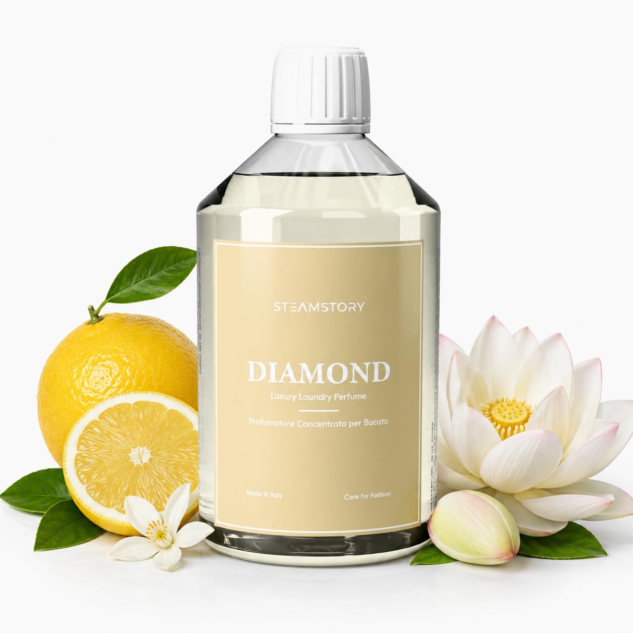 Luxus Wäscheparfüm Diamond – Frischer Duft mit weißem Moschus und Zitrusfrüchten – 500 ml