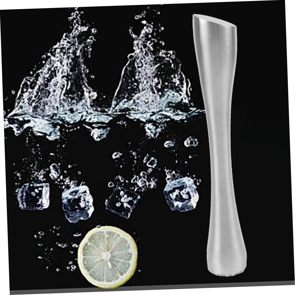 OFFSCH 1PC Stainless Steel Cocktail Muddler Drink Muddler Tool for Bartending Professional Barware Utensil for Mixing Cocktails and Drinks Rustproof Design Easy to Use