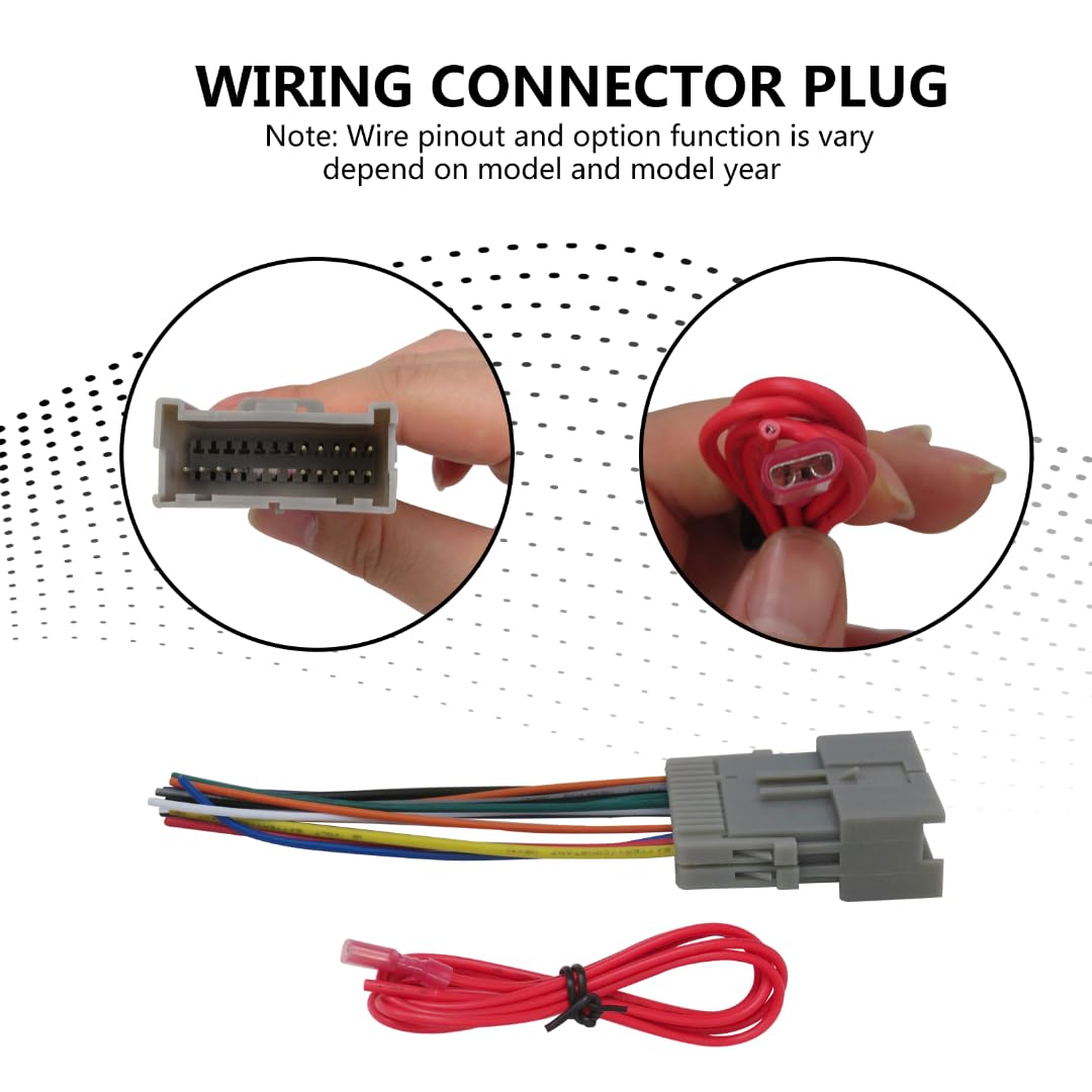 2024 Upgraded Wiring Harness Stereo Radio Wire Cable Connector Adapter for GMC Envoy 2007-2009