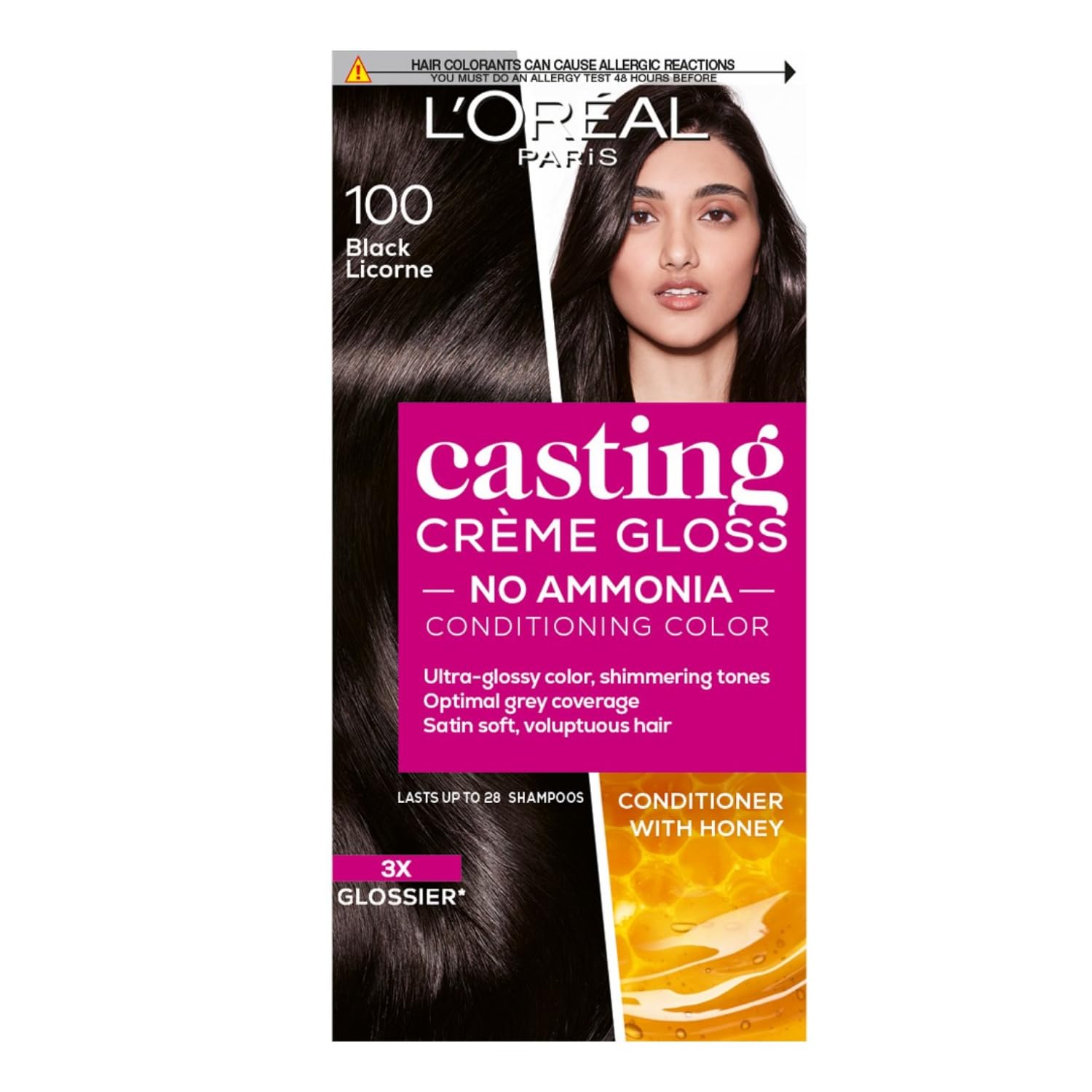 L'Oreal Paris Casting Cream Gloss 100 Black LICORICE