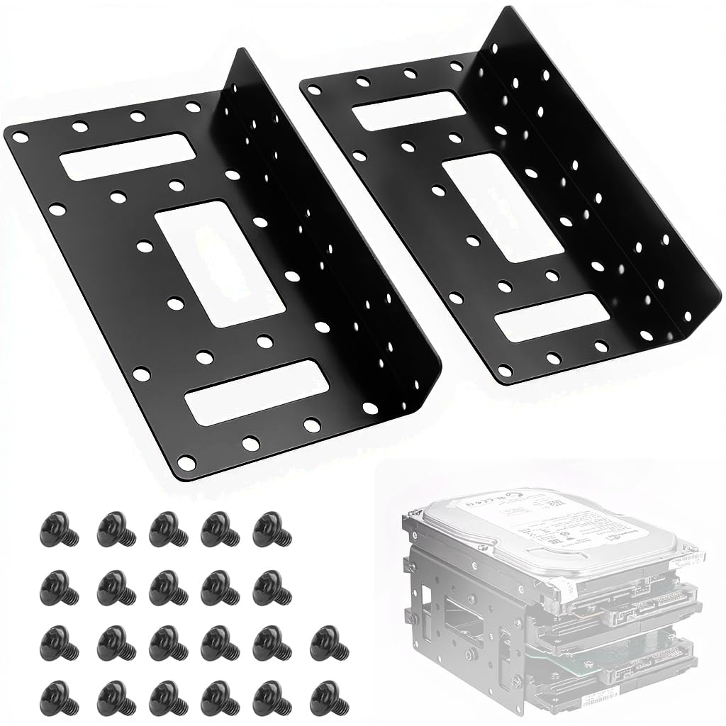 ZORBES® SSD Mounting Bracket with Matching Screws Accessories Metal Alloy Universal Hard Drive Bracket for 3.5'' HDD /2.5'' SSD, Hard Drive Mounting Bracket Tray for PC/NAS/Server-image-21