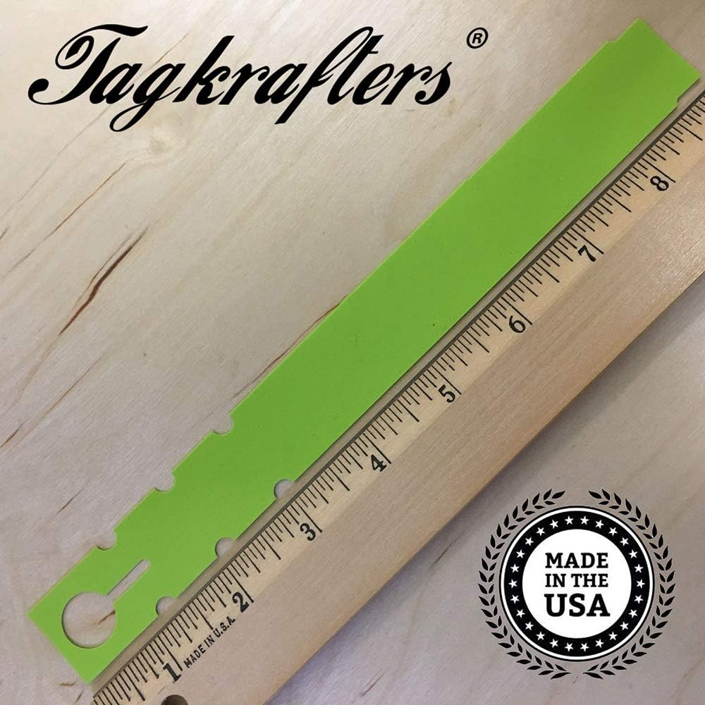 9" x 1" Lime - 1,000 Pcs - Plastic Plant Tags and Labels - Wrap Around Thermal Plastic - Nursery Garden Tree Labels | Made in The USA |