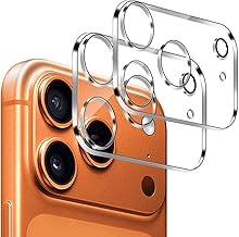 Lutree For iPhone 17 Pro Protection Camera, 2 Pieces 9H Hardness HD Rear Camera Tempered Glass, Bubble Free Anti-Scratch Screen Protector - Transparent